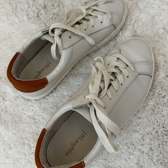 J. MCLAUGHLIN Angelique Leather White Sneakers Sz 8.5 - Picture 4 of 7